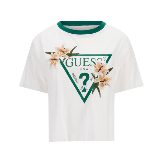 Guess Γυναικεία κοντομάνικη μπλούζα Zoey Crop T-Shirt